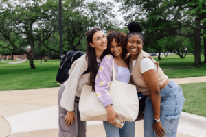 three college students after class where one of them is about to have Simi Valley therapy